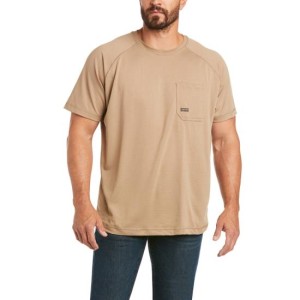 Ariat Rebar Heat Fighter Short Sleeve T-Shirt - Khaki