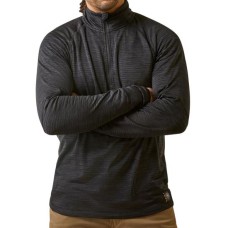 Ariat Rebar Gridwork Baselayer Quarter Zip - Black