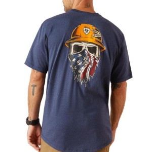 Ariat Rebar Workman Born For This T-Shirt - Blue