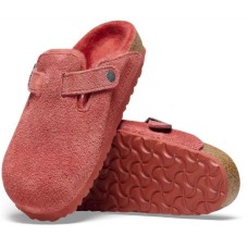 Birkenstock Boston Shearling - Sienna Red