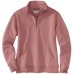 Carhartt Women's 105295 - Quarter Zip Mock Neck Sweatshirt