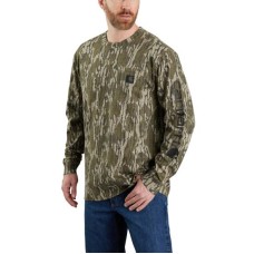 Carhartt 105483 - Long-Sleeve Pocket Camo Shirt