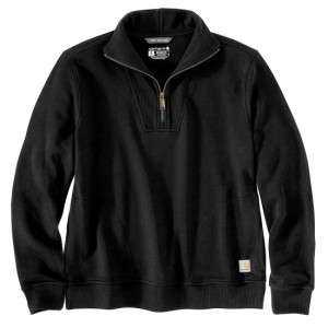 Carhartt Women's 106451 - TENCEL Fiber Series Half-Zip Sweatshirt - Black