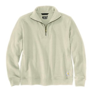 Carhartt Women's 106451 - TENCEL Fiber Series Half-Zip Sweatshirt - Oat Milk