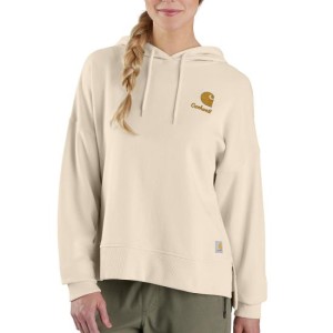 Carhartt Women's 106479 - TENCEL Fiber Series Hooded Sweatshirt - Oat Milk