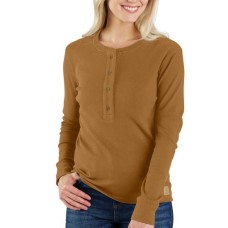 Carhartt Women's 106480 -Fiber Series Long-Sleeve Ribbed Henley