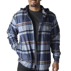 Carhartt 107011 - Rugged Flex Flannel Fleece Lined Hooded Shirt Jacket