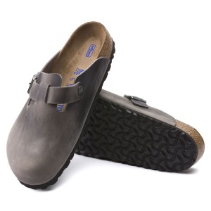 Birkenstock Boston Soft Footbed - Iron