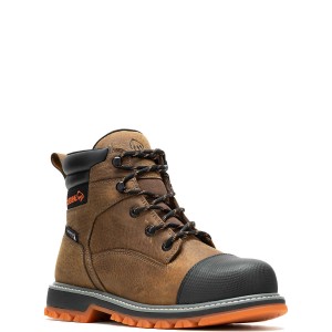 Wolverine Floorhand 6" LX Cap Toe Waterproof Steel Toe Work Boot