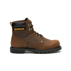 Caterpillar Second Shift Waterproof Work Boot - Dark Brown