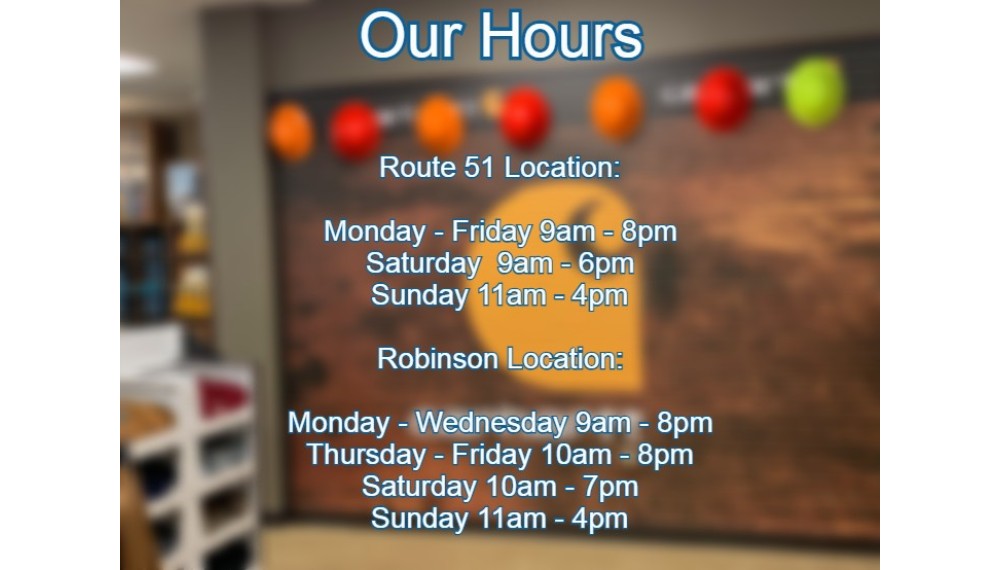 Our Store Hours